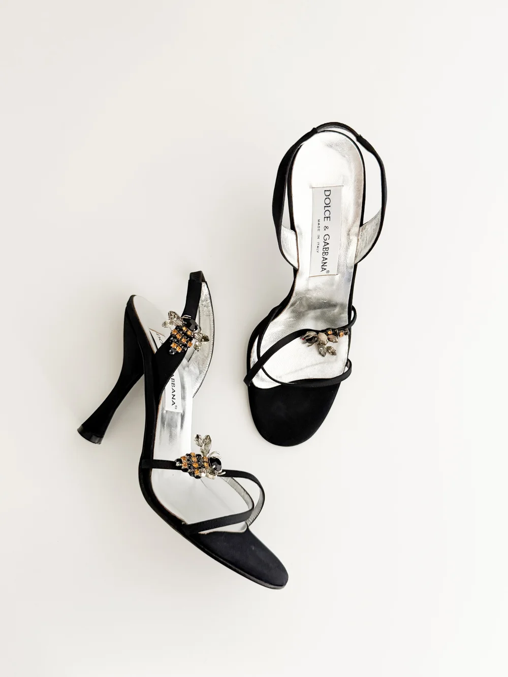 Dolce &Gabbana ハイヒール DOLCE & GABBANA EMBELLISHED SLINGBACK PUMPS SCHUHE POINT-TOE